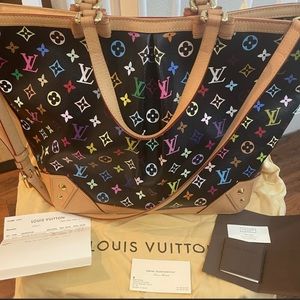 Louis Vuitton SHARLEEN GM MULTICOLOR MONOGRAM Gold Hardware Noir 2012